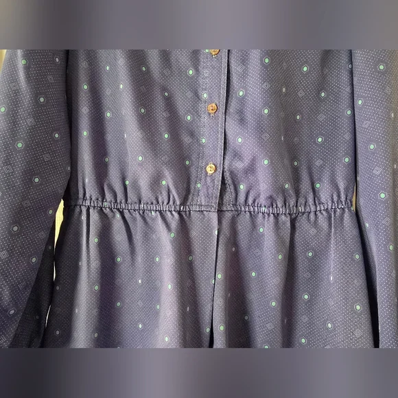 Vintage Schrader Sport Blue Long Sleeve Dress - Picture 7 of 7